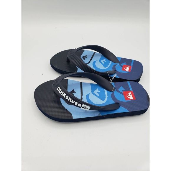 Quicksilver Flip Flop Sandals little Kids boys size 11 Blue - Picture 7 of 10